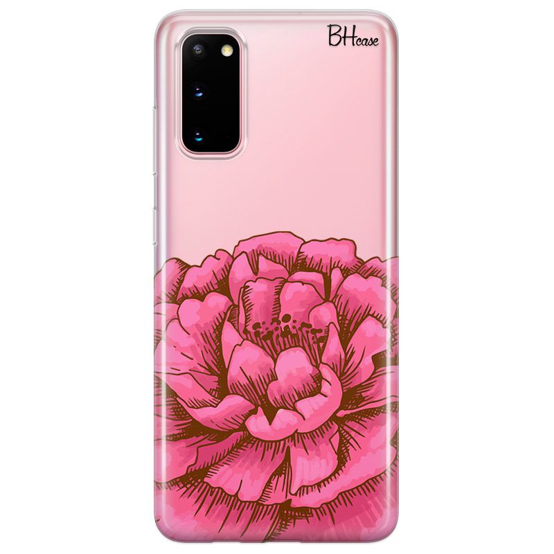 Peony Rózsaszín Samsung S20 Tok
