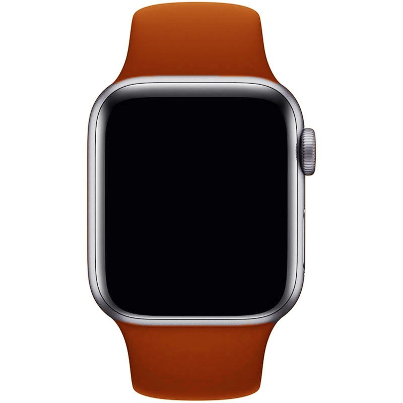 Silicone Szíj Apple Watch 41/40/38mm Dark Orange Large