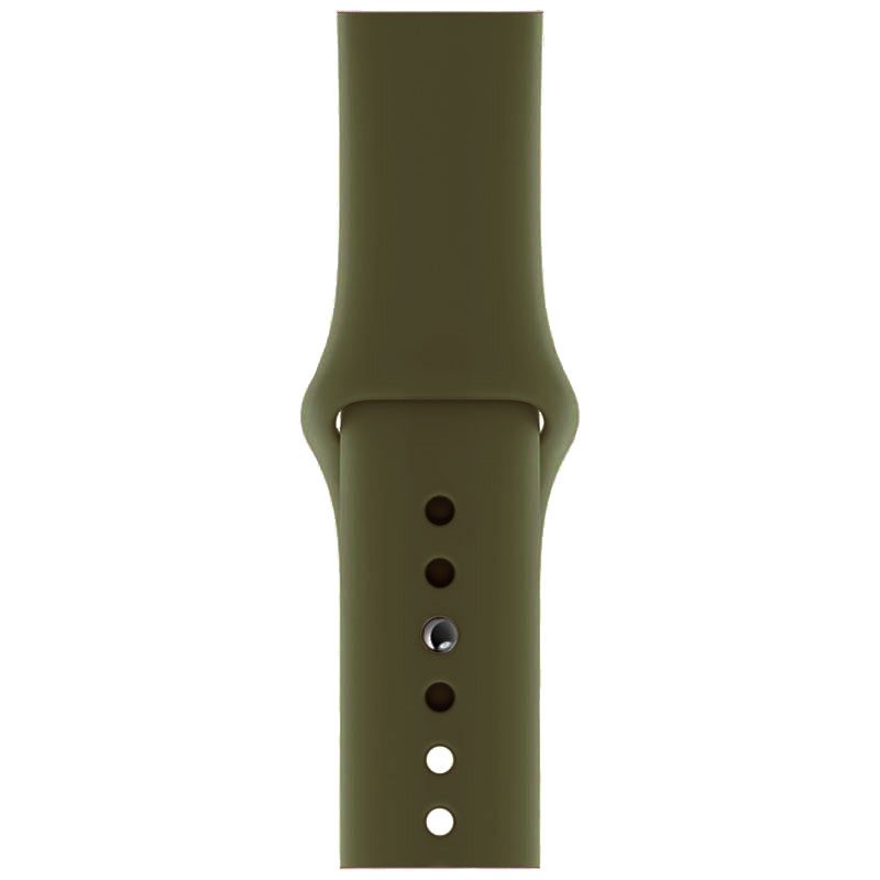 Silicone Szíj Apple Watch 41/40/38mm Deep Olive Large