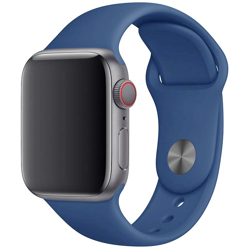 Silicone Szíj Apple Watch 41/40/38mm Delft Kék Large