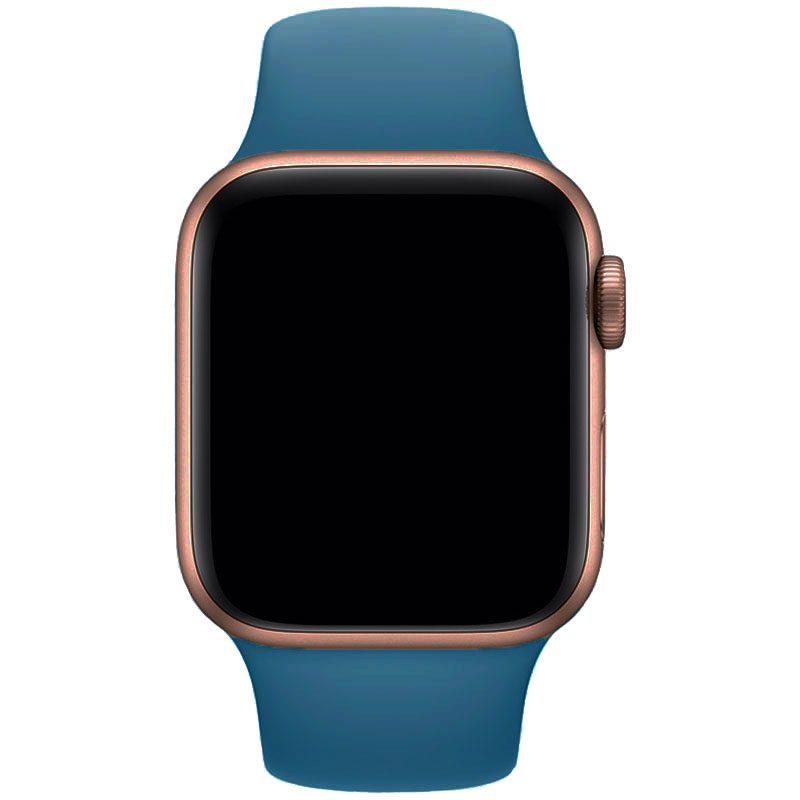 Silicone Szíj Apple Watch 41/40/38mm Denim Kék Large