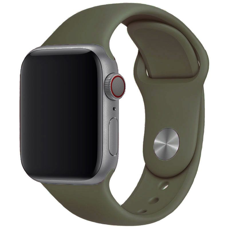 Silicone Szíj Apple Watch 41/40/38mm Khaki Large