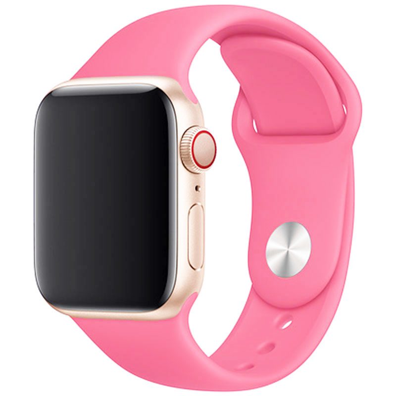 Silicone Szíj Apple Watch 41/40/38mm Light Rózsaszín Large