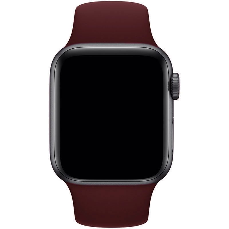 Silicone Szíj Apple Watch 41/40/38mm Wine Piros Large