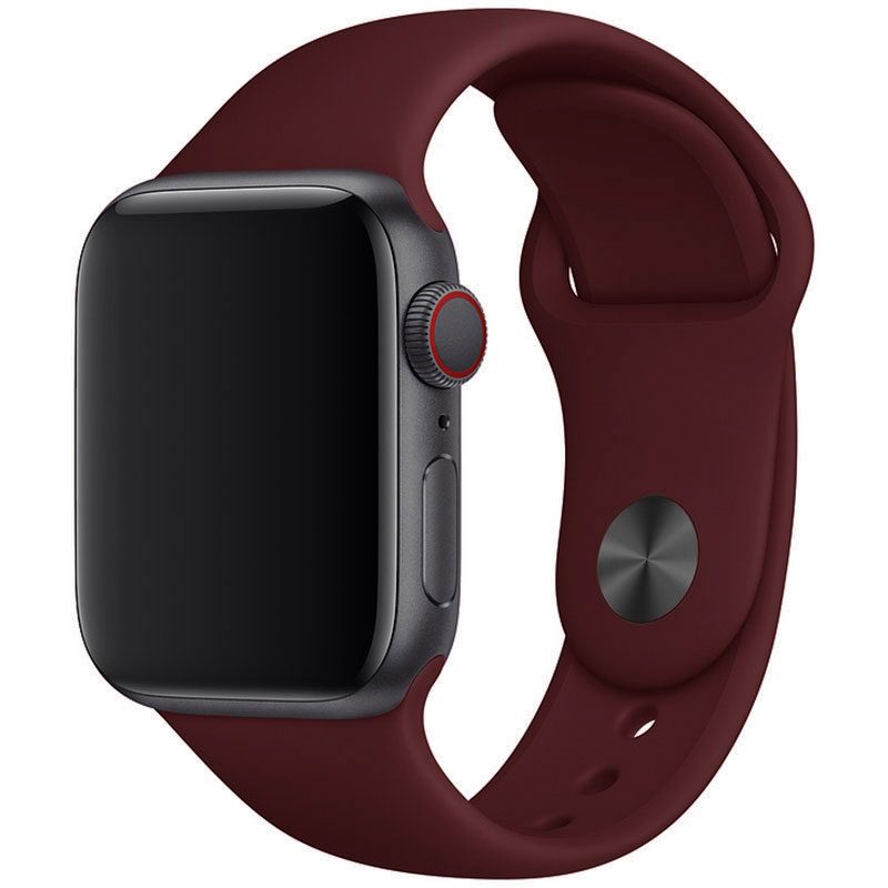Silicone Szíj Apple Watch 41/40/38mm Wine Piros Large