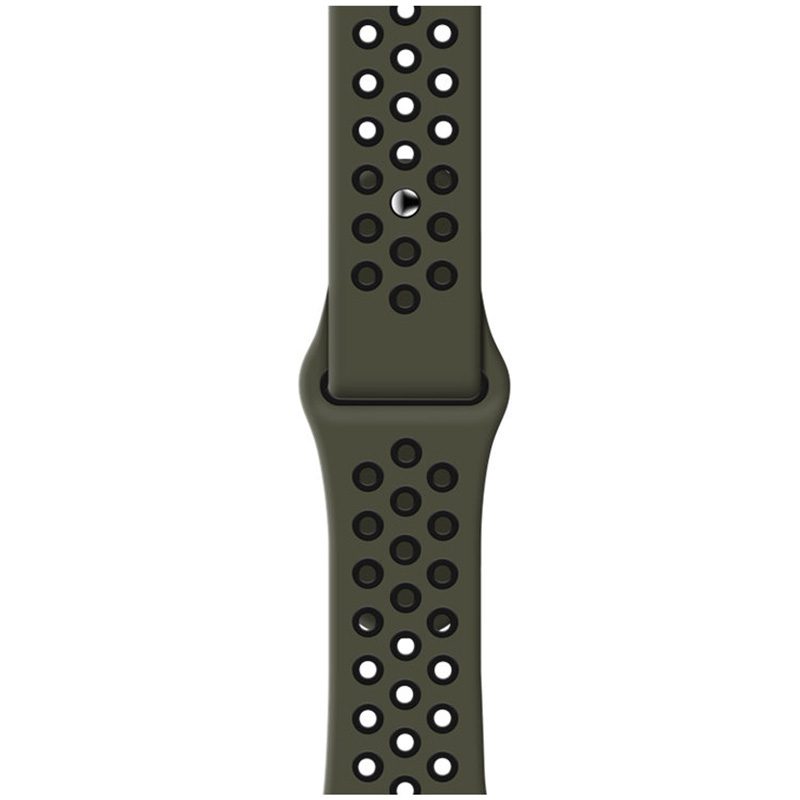 Sport Szíj Apple Watch 41/40/38mm Army Zöld/Fekete Small