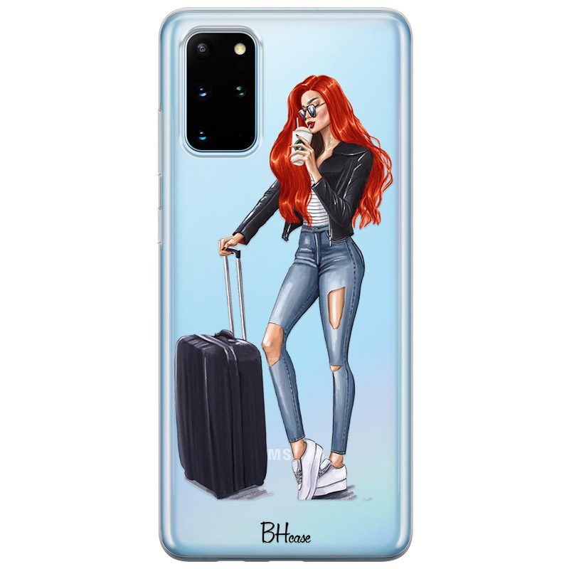 Woman Redhead With Baggage Samsung S20 Plus Tok