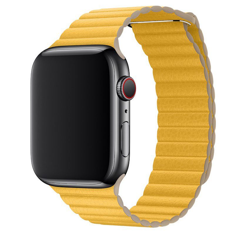 Leatherette Loop Szíj Apple Watch 45/44/42/Ultra Meyer Lemon