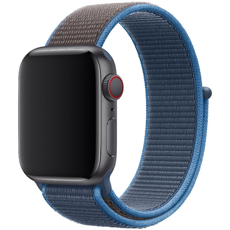 Nylon Szíj Apple Watch 45/44/42/Ultra Surf Kék