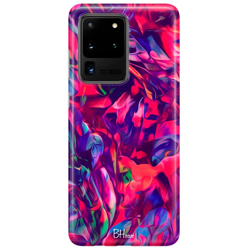 Abstract Piros Samsung S20 Ultra Tok