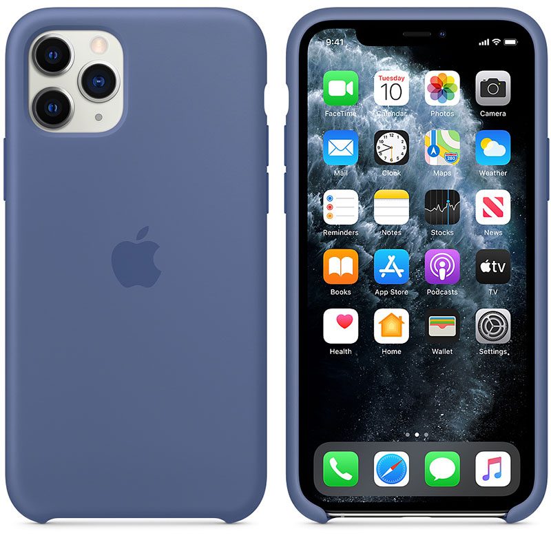Apple Linen Kék Silicone iPhone 11 Pro Max Tok