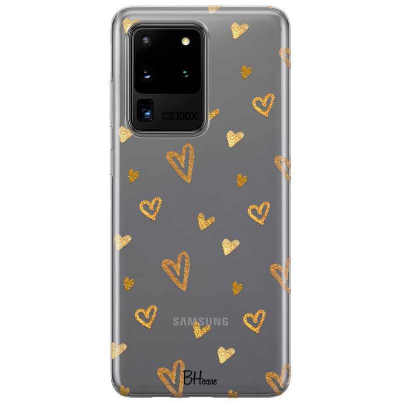 Golden Hearts Samsung S20 Ultra Tok