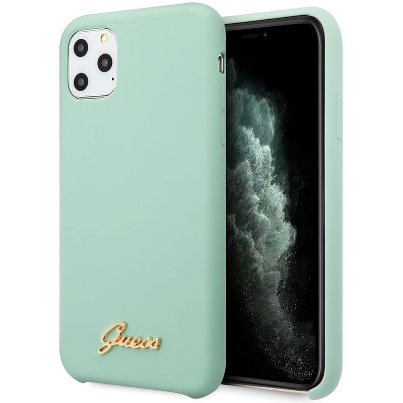 Guess Silicone Vintage Zöld iPhone 11 Pro Max Tok