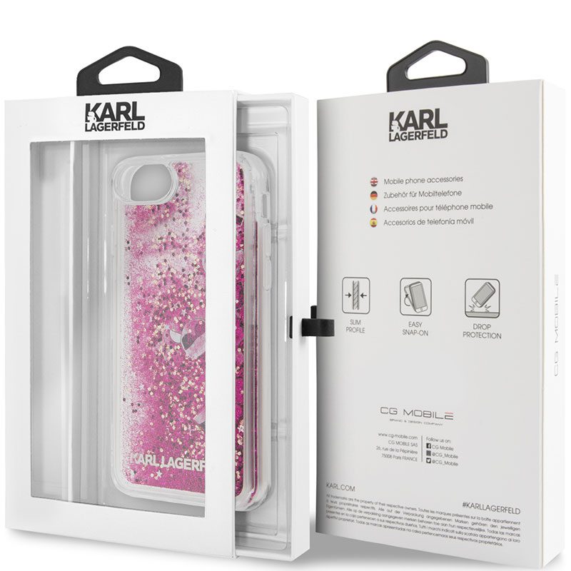 Karl Lagerfeld Floating Charms Rose iPhone 8/7/SE 2020/SE 2022 Tok