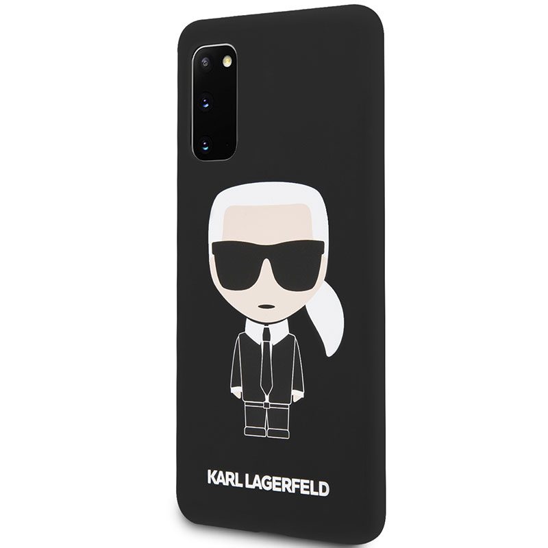 Karl Lagerfeld Iconic Full Body Silicone Fekete Samsung S20 Tok