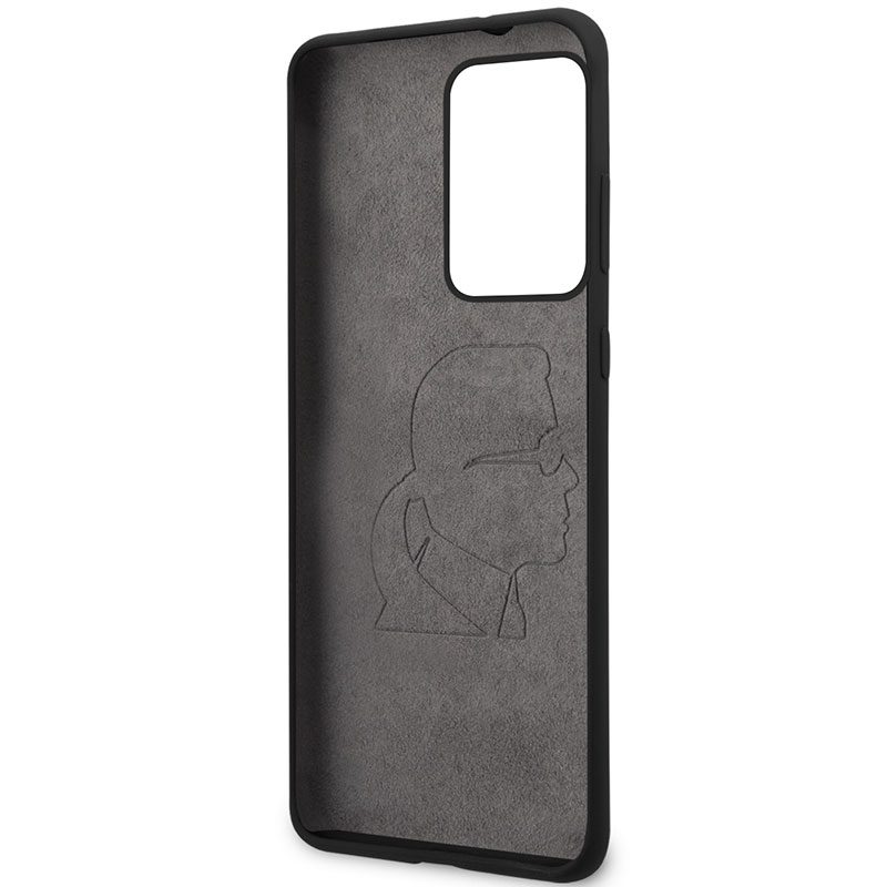 Karl Lagerfeld Iconic Full Body Silicone Fekete Samsung S20 Ultra Tok