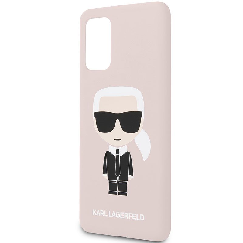 Karl Lagerfeld Iconic Full Body Silicone Rózsaszín Samsung S20 Plus Tok