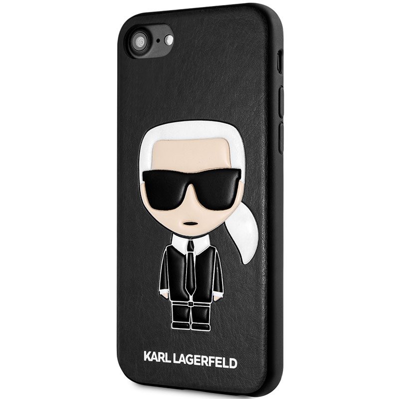Karl Lagerfeld Iconic TPU Fekete iPhone 8/7/SE 2020/SE 2022 Tok