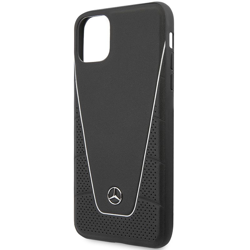 Mercedes Quilted Leather Fekete iPhone 11 Pro Max Tok