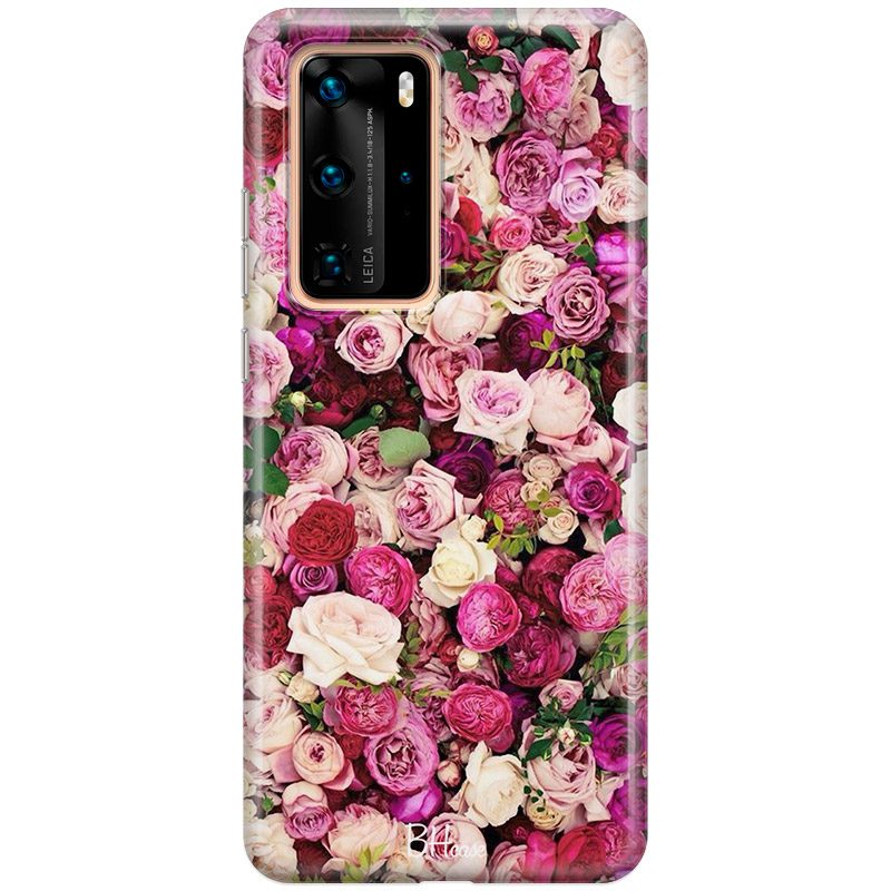 Roses Rózsaszín Huawei P40 Pro Tok
