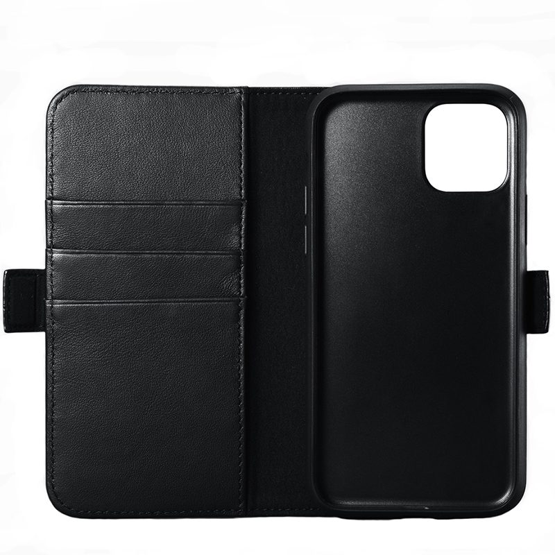 iCarer Nappa Detachable 2in1 Wallet Leather Fekete iPhone 11 Pro Max Tok