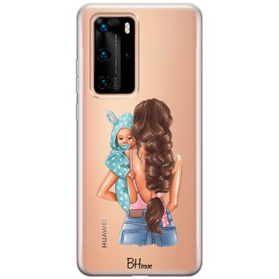 Mother Brunette With Boy Huawei P40 Pro Tok