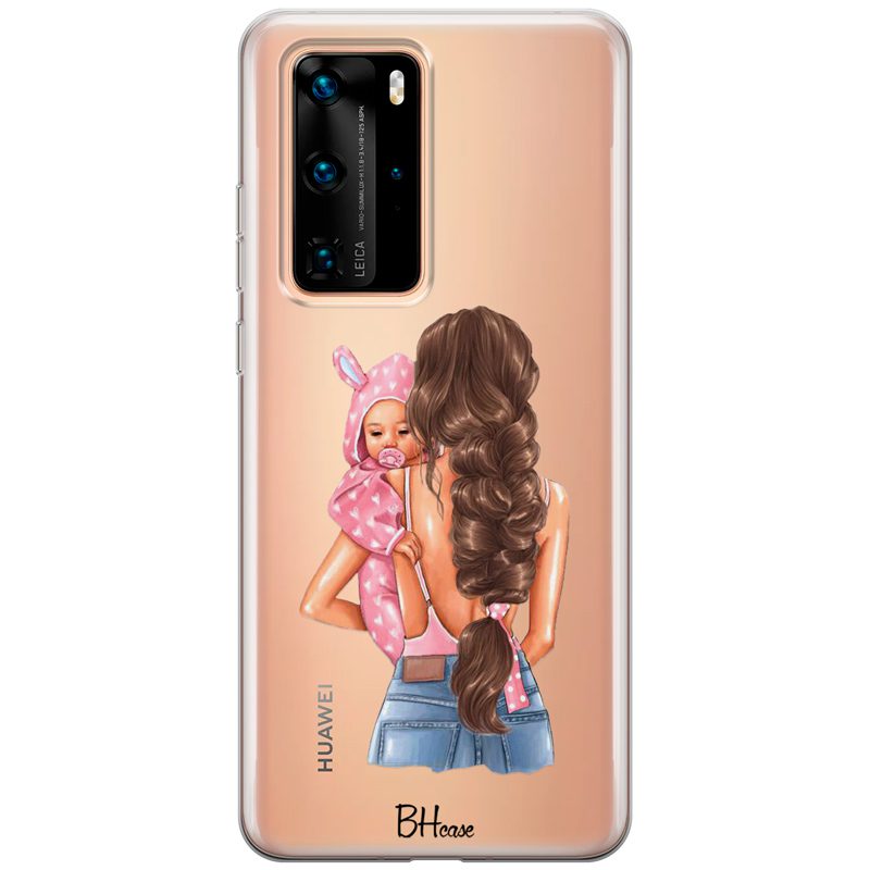 Mother Brunette With Girl Huawei P40 Pro Tok