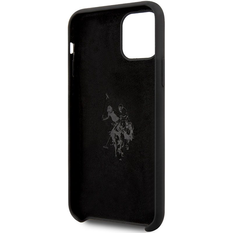 U.S. Polo Big Horse Silicone Fekete iPhone 11 Tok