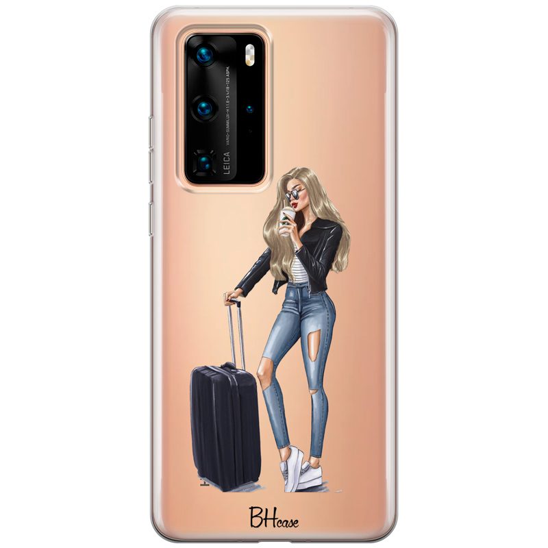 Woman Blonde With Baggage Huawei P40 Pro Tok