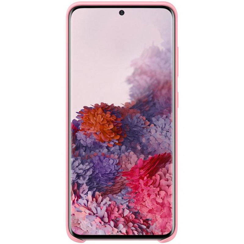 Samsung Silicone Rózsaszín Samsung S20 Tok