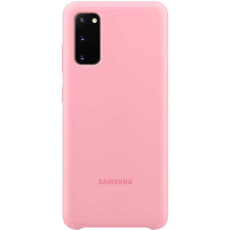Samsung Silicone Rózsaszín Samsung S20 Tok