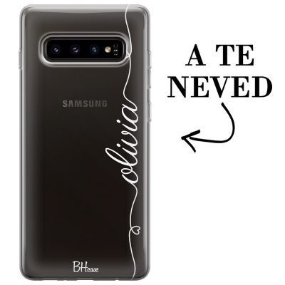Szív és név Samsung S10 Plus Tok