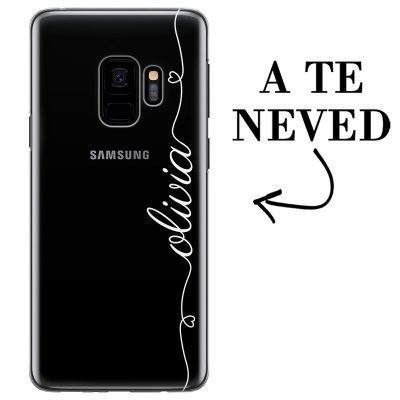 Szív és név Samsung S9 Tok