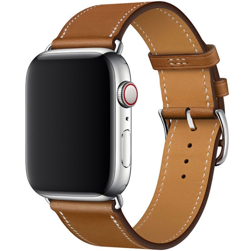 Leatherette Strap Apple Watch 41/40/38mm Brown