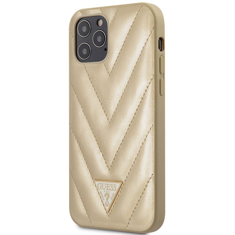 Guess V Quilted Arany iPhone 12 Pro Max Tok