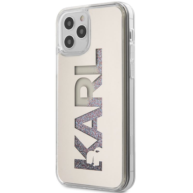 Karl Lagerfeld Liquid Glitter Multi Mirror Silver iPhone 12 Pro Max Tok