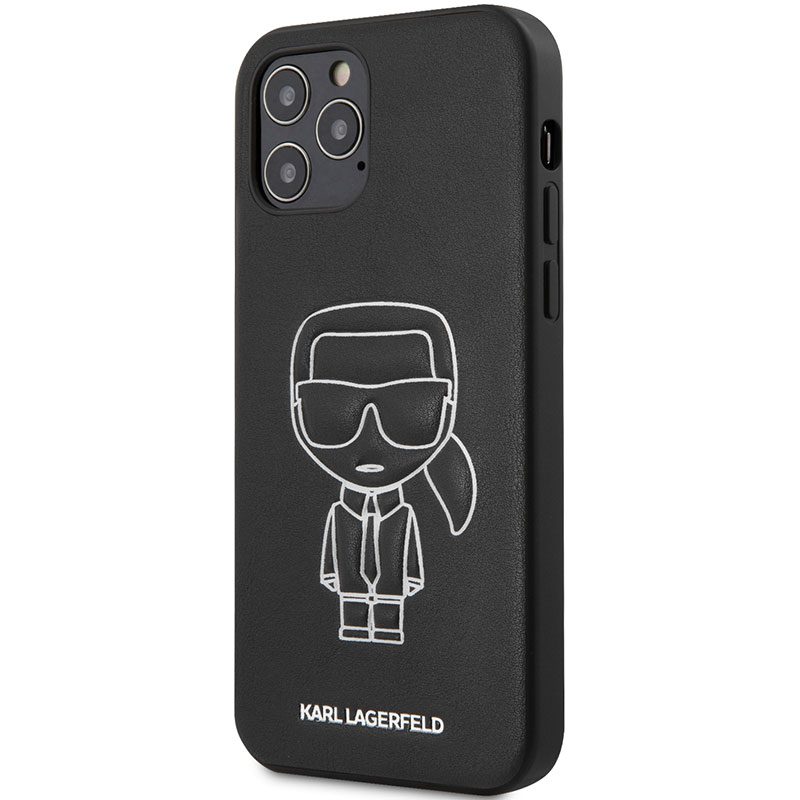 Karl Lagerfeld PU Embossed Fehér iPhone 12 Pro Max Tok