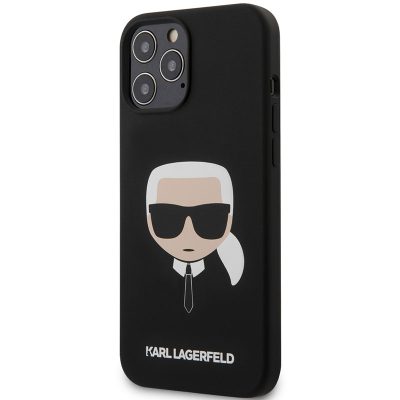 Karl Lagerfeld Silicone Head Fekete iPhone 12/12 Pro Tok