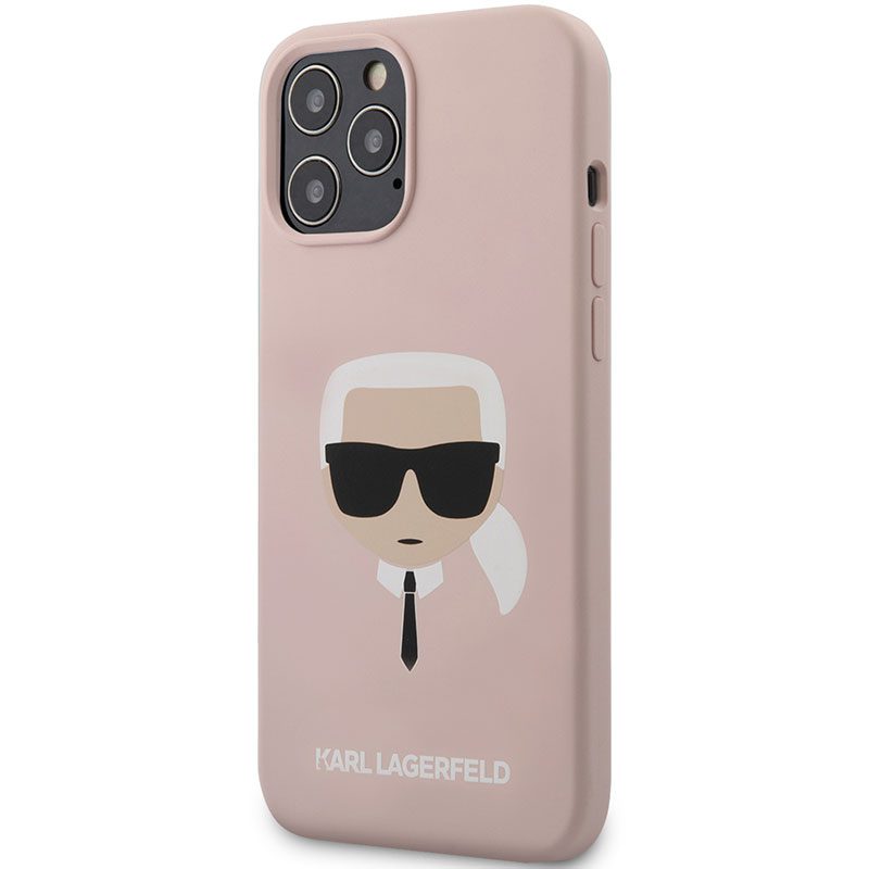 Karl Lagerfeld Silicone Head Light Rózsaszín iPhone 12 Pro Max Tok