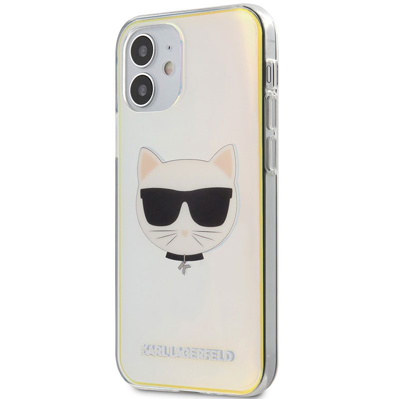 Karl Lagerfeld TPU Choupette Head Iridescent iPhone 12 Mini Tok