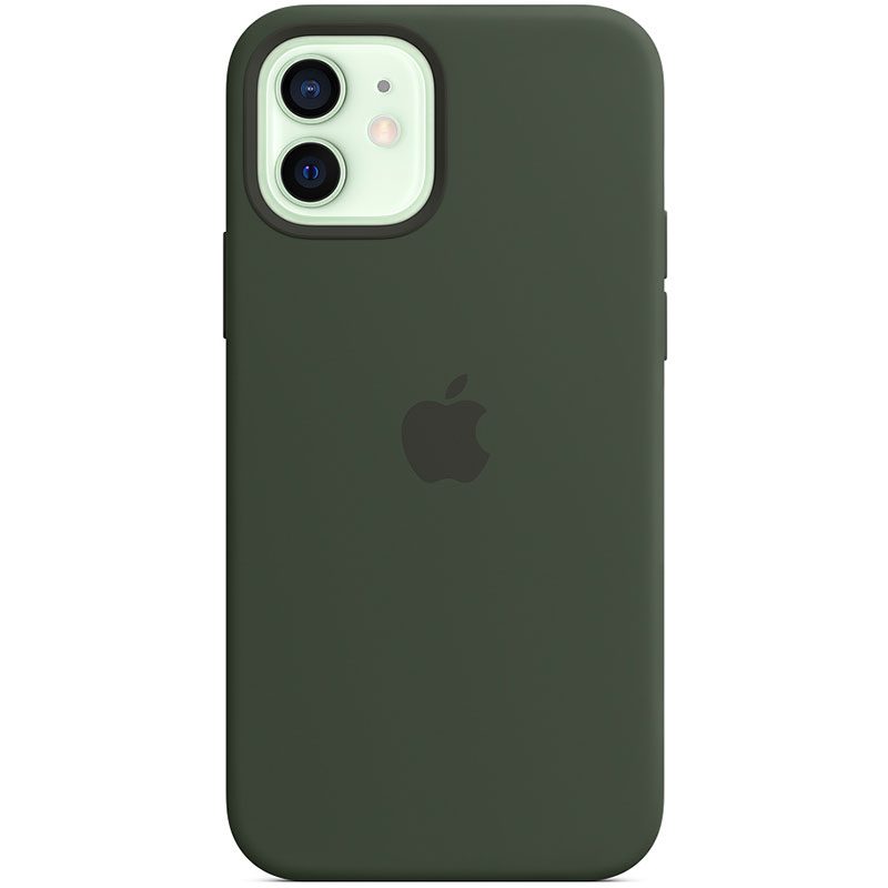 Apple Cyprus Zöld Silicone Magsafe kompatibilis iPhone 12/12 Pro Tok