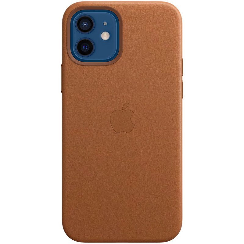 Apple Saddle Brown Leather Magsafe kompatibilis iPhone 12/12 Pro Tok