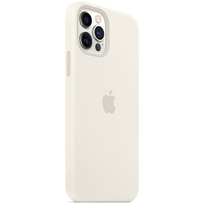 Apple Fehér Silicone Magsafe kompatibilis iPhone 12/12 Pro Tok