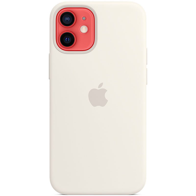 Apple Fehér Silicone Magsafe kompatibilis iPhone 12 Mini Tok