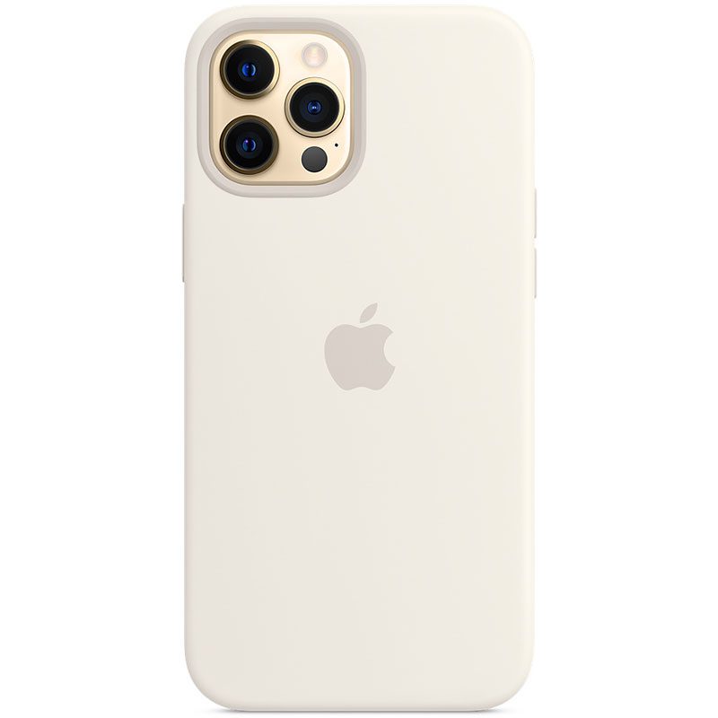 Apple Fehér Silicone Magsafe kompatibilis iPhone 12 Pro Max Tok