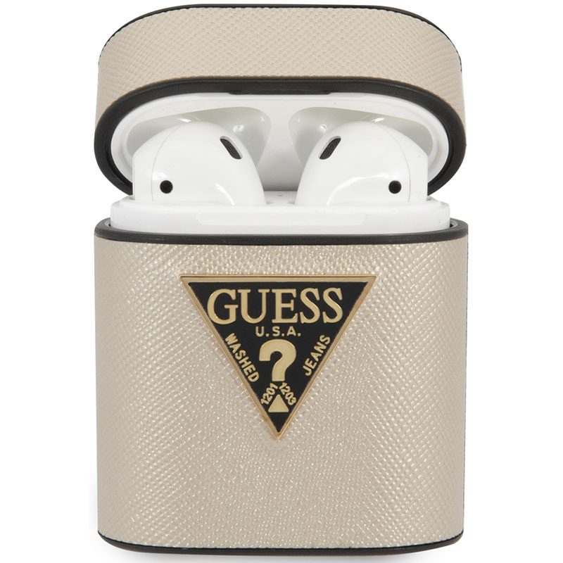 Guess Saffiano Beige AirPods 1/2 Tok