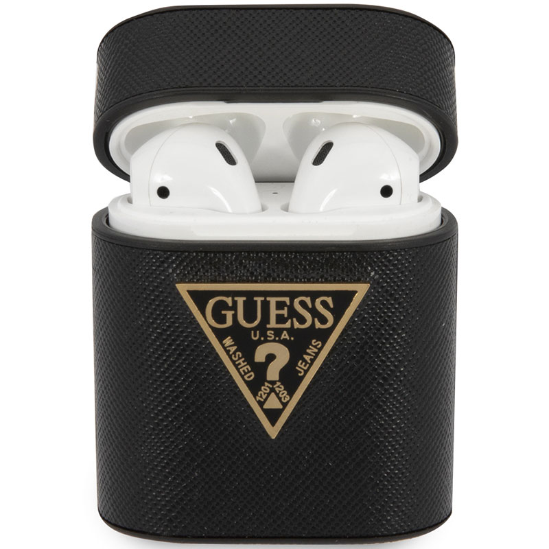 Guess Saffiano Fekete AirPods 1/2 Tok