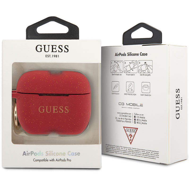 Guess Silicone Piros AirPods Pro Tok