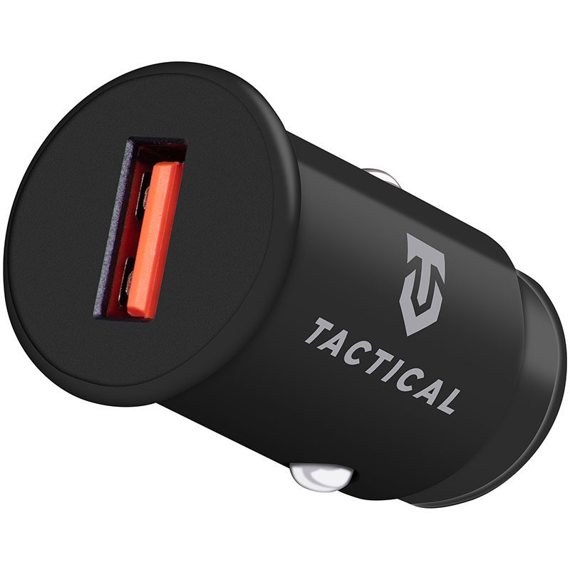 Tactical USB-A QC 3.0 3A Car Charger Fekete