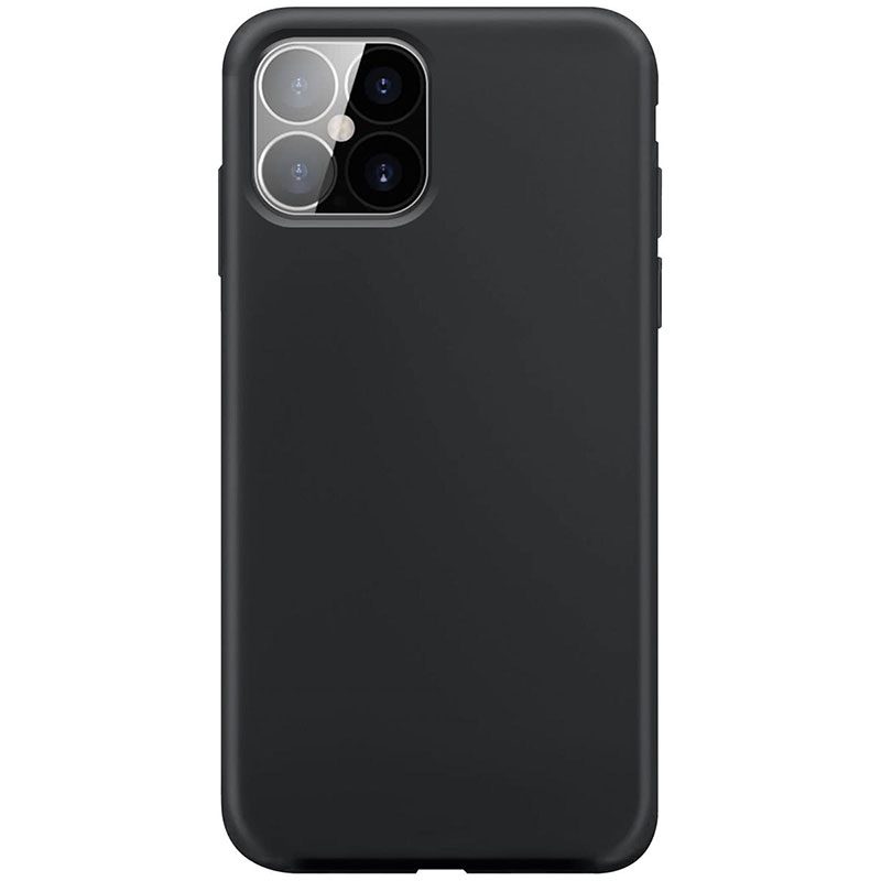 Xqisit Silicone Anti Bac Fekete iPhone 12 Pro Max Tok